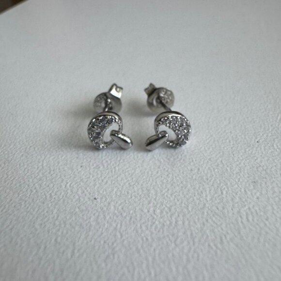 925 Sterling Silver Mushroom Stud Earrings - Picture 4 of 5